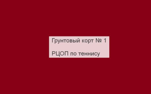 Грунтовый корт № 1, РЦОП